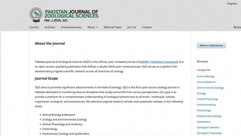 open access zoology journal