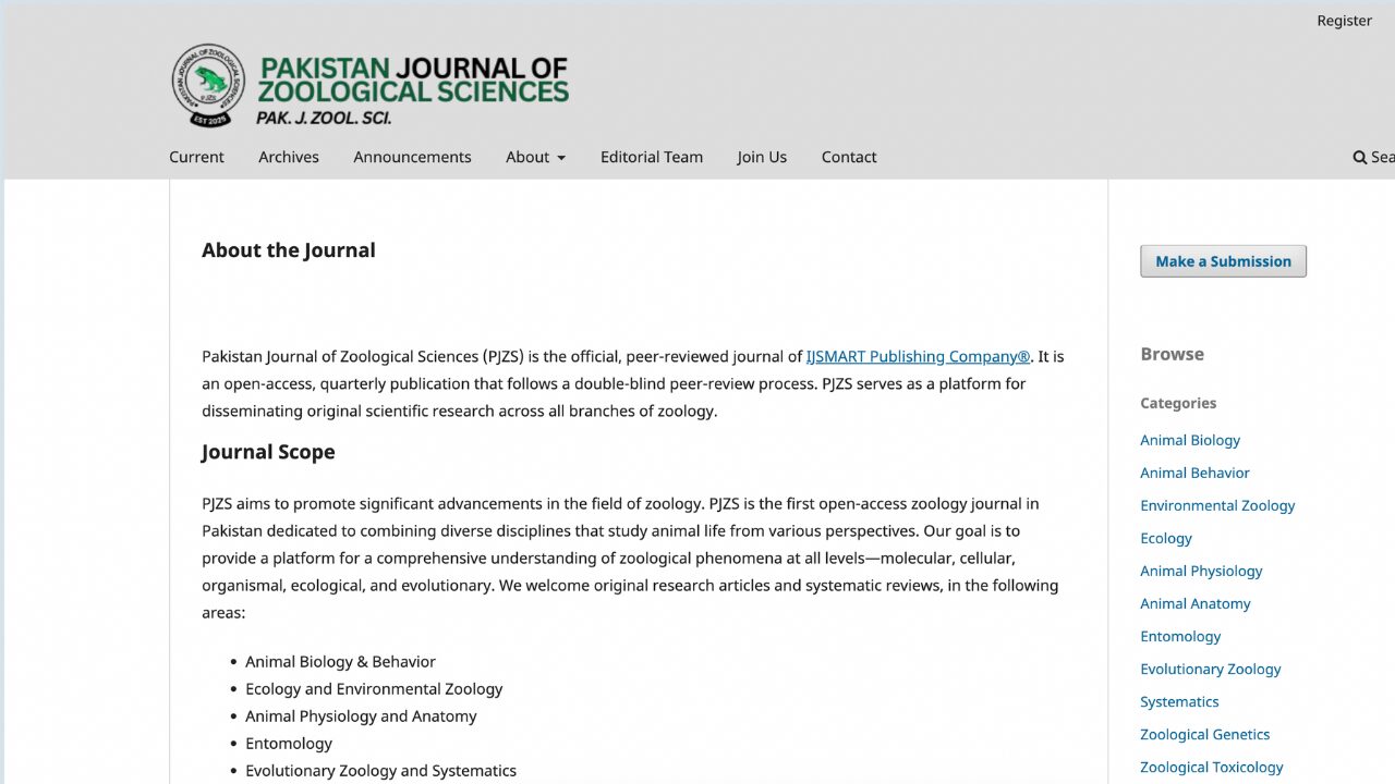 open access zoology journal