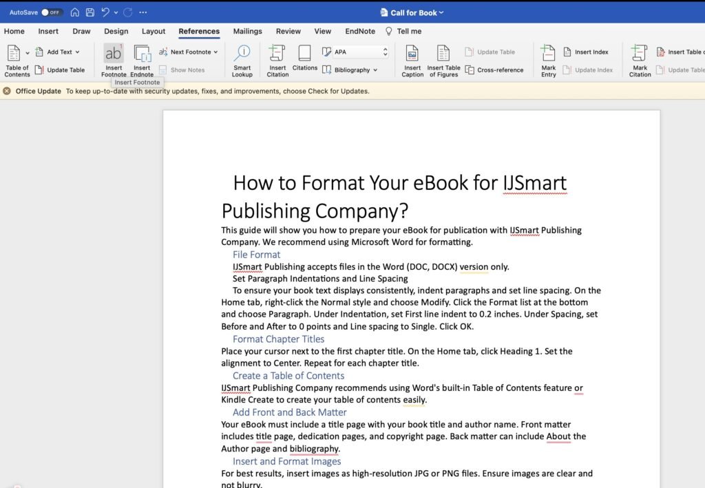 eBook Formatting Guide